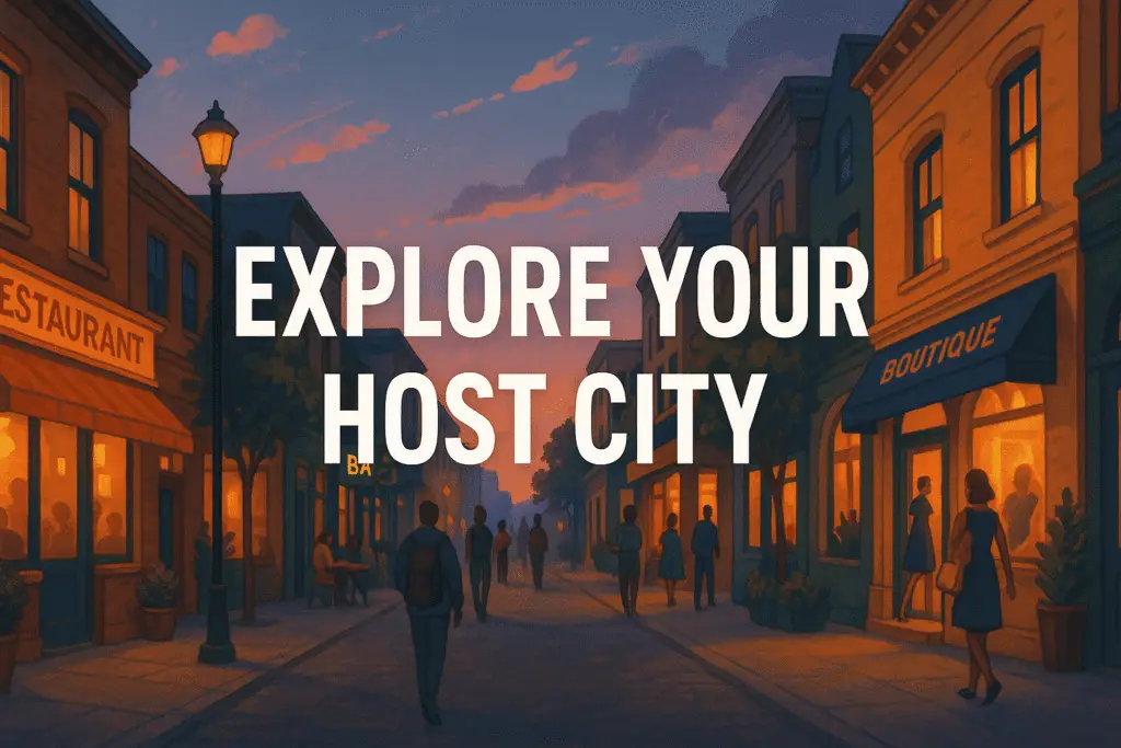 Explore your host city.