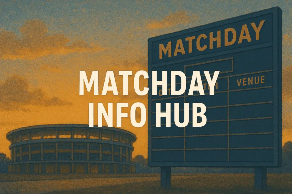 Matchday Info Hub.